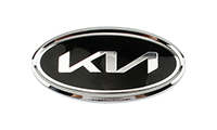 Kia Modern Vehicle Logo en argent