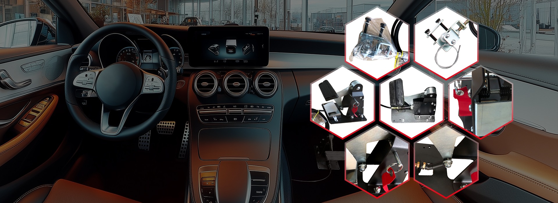 ACAR-B9-2 Professional Dual Control Brake Pedals