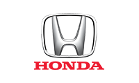 Logo du véhicule Honda en noir et rouge