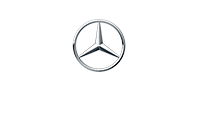 Logo du véhicule Mercedes-Benz en argent